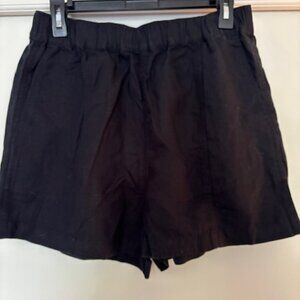 NWT Madewell Women's Linen-Blend Easy Pull-On Shorts